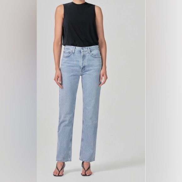 AGOLDE Lana Mid-Rise Straight Leg Jeans Size 24 - Picture 1 of 9